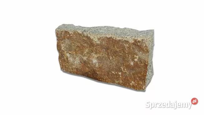 Obrzeże granitowe 10x20x40 łupane rudoszare Zielonki