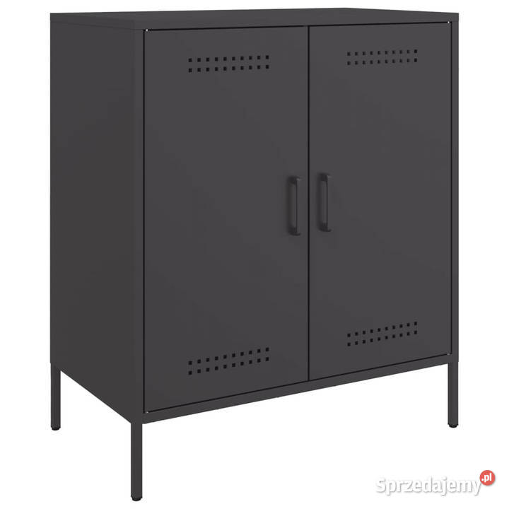 Szafka czarna 68x39x79 stal WM842976 mazowieckie Warszawa sprzedam