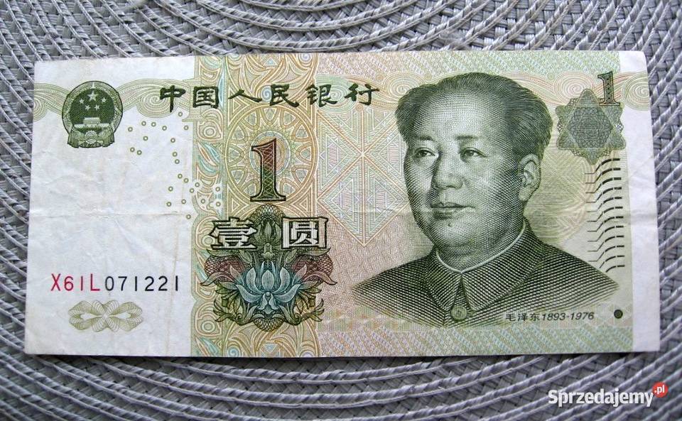 Chiny 1 Yuan 1999r Kalisz sprzedam