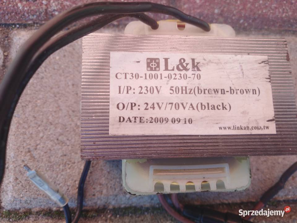 Transformator jednofazowy 230 V 24 V 70 VA pomorskie Lębork sprzedam