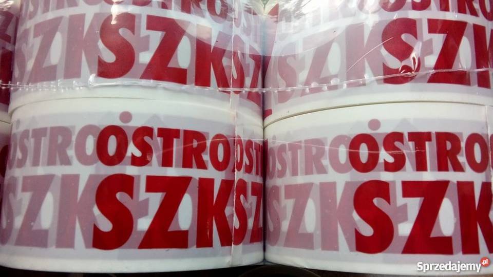taśma pakowa bezpieczeństwa z napisem ostrożnie Warszawa sprzedam