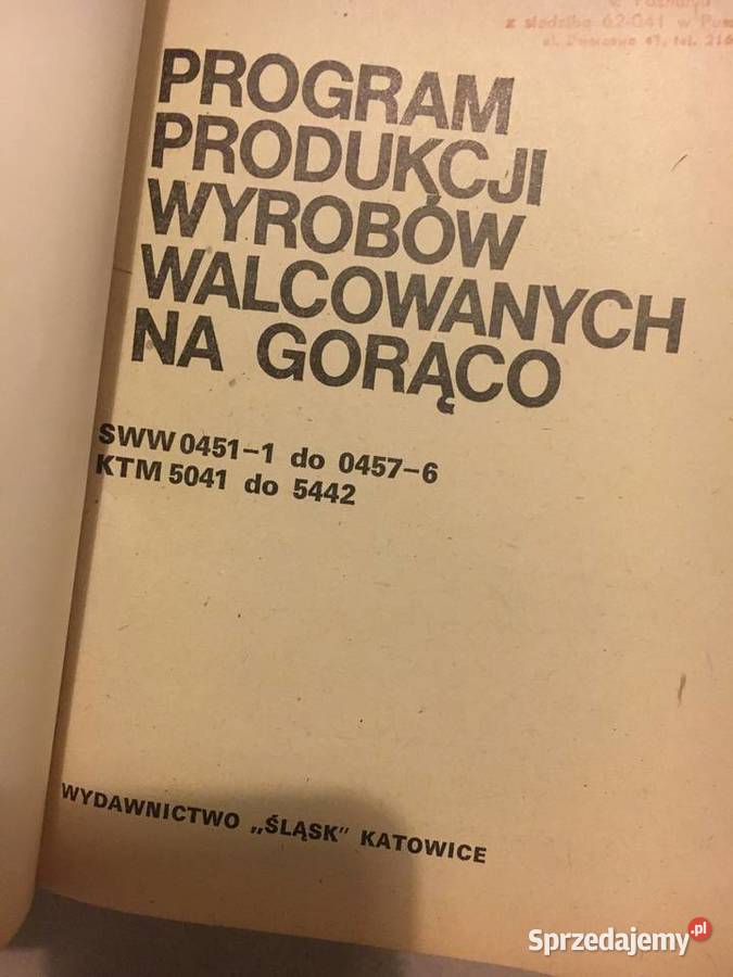 Program produkcji wyrobów walcowanych na gorąco wielkopolskie Łęczyca