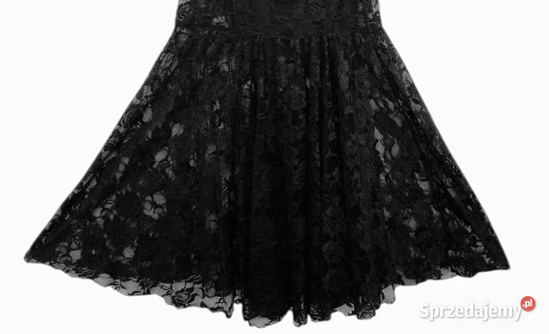 Sukienka koronkowa z długim rękawem zakończonym Wejherowo sprzedam