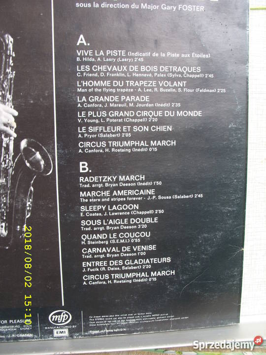 Pop LP VIVE LE CIRQUE ET SA MUSIQUE France Wołów sprzedam