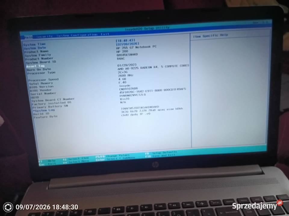HP 255 G7 AMD A6 4GB RAM Sprawny Zabrzeg