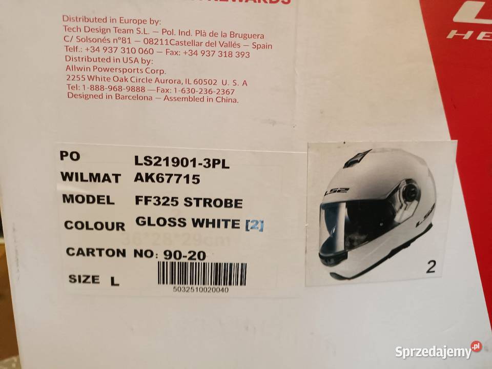 Kask motocyklowy LS2 Strobe szczękowy Toruń