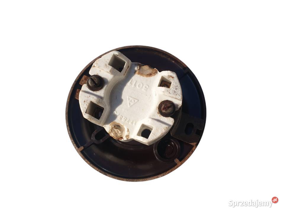 Stary przełącznik elektryczne podtynkowy śląskie Cieszyn