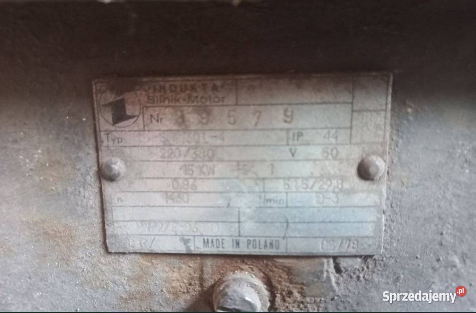 Silnik elektryczny 15 kw Włoszczowa sprzedam