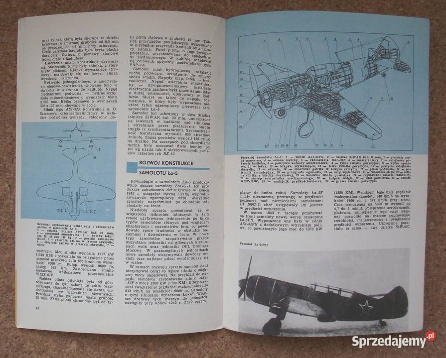 W Bączkowski Samolot myśliwski Ła7 Książki naukowe i popularnonaukowe Warszawa