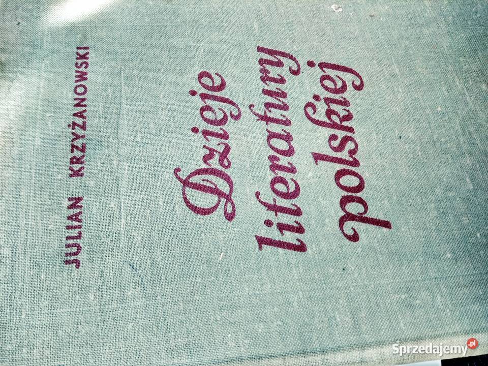 Dzieje literatury polskiej Bródno mazowieckie Warszawa