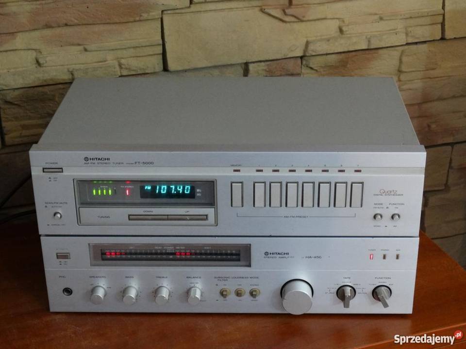Wzmacniacz i tuner Hitachi HA4500 i FT5000 Jasło