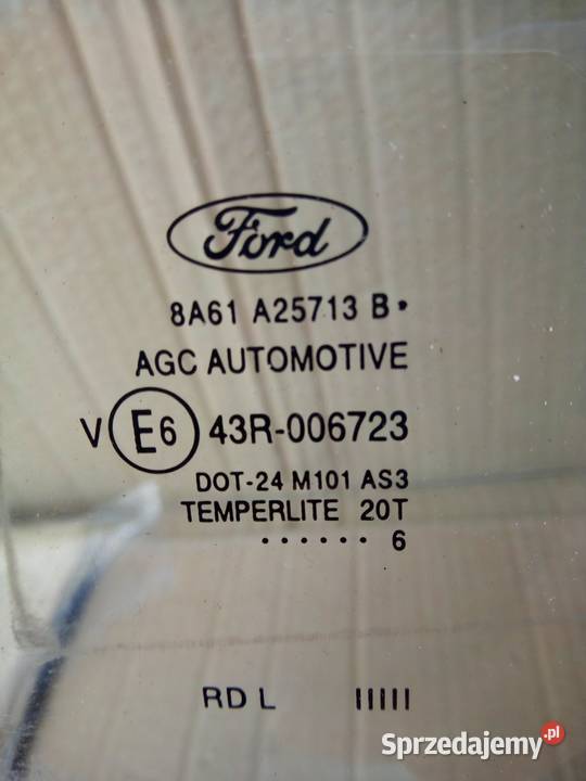 Ford Fiesta MK7 Szyba lewa tył 16r osobowe Turek