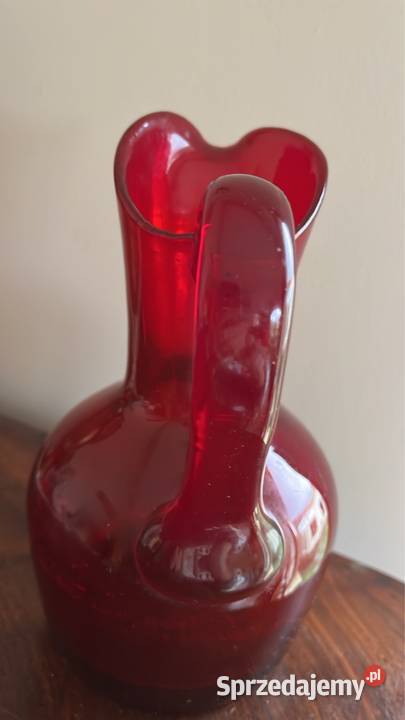 Szklany dzban Czerwony Gdańsk
