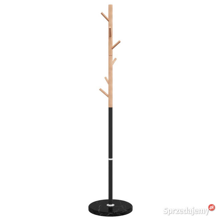 Stojący wieszak na płaszcze czarny 172 malowane Warszawa