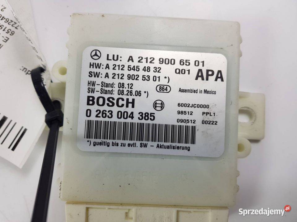 MODUŁ PDC A2129006501 MERCEDES W212 Lipno sprzedam