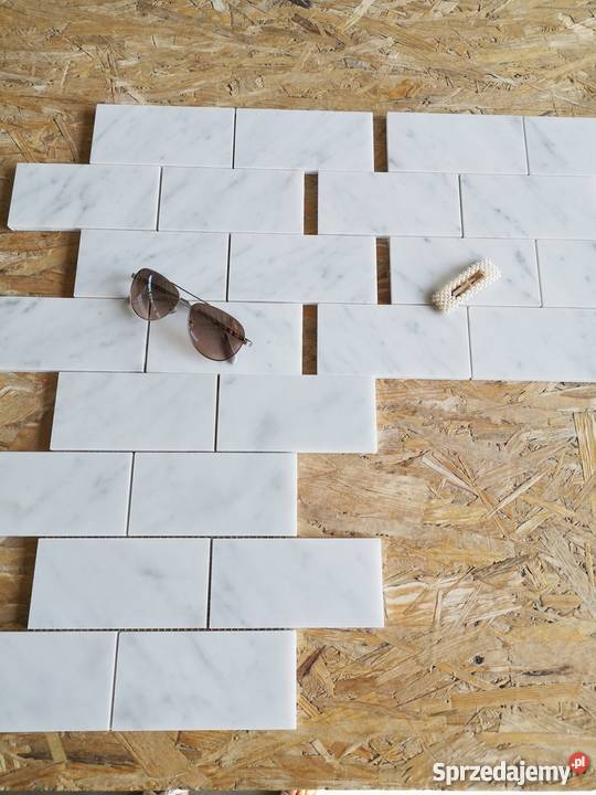 Mozaika marmurowa SUBWAY Bianco Carrara mat Ostroszowice