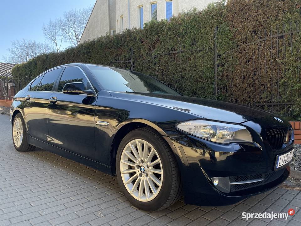 BMW F10 528ix xDrive automat skóry czarna serii 2000cm3 Lublin