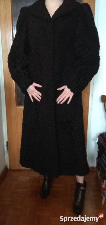 Naturalne futro czarne karakuły Rozmiar 40(L) Wrocław