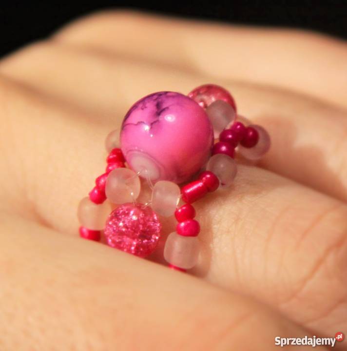 pierścionki plecione z koralików Pierścionki Katowice