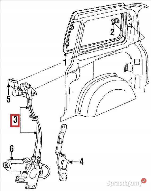 MECHANIZM PODNOŚNIK SZYBY UCHYLNEJ DODGE CARAVAN osobowe Mechanizmy opuszczania szyb sprzedam