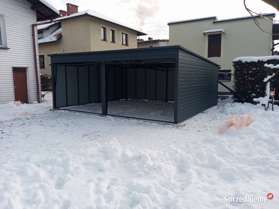 Garaż blaszany 4x5 4x55 4x6 profil zamknięty 186zł/m2 Sprzedaż Skawina