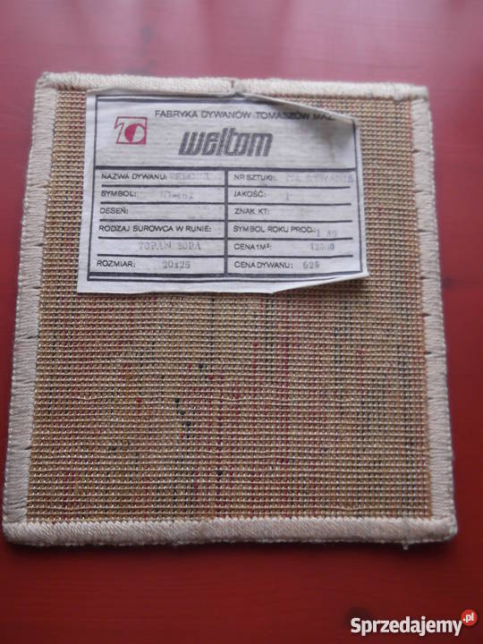 mały dywanik vintage retro PRL Weltom śląskie Częstochowa