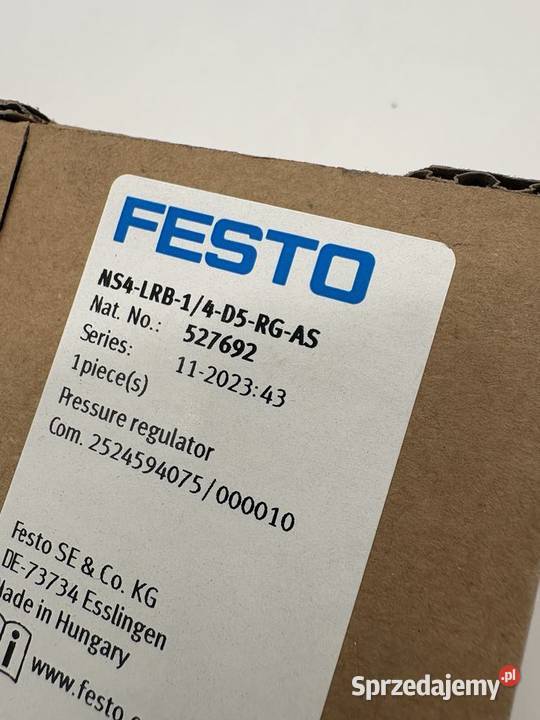 Festo 527692 MS4LRB14D5RGAS Reduktor ciśnienia Warszawa