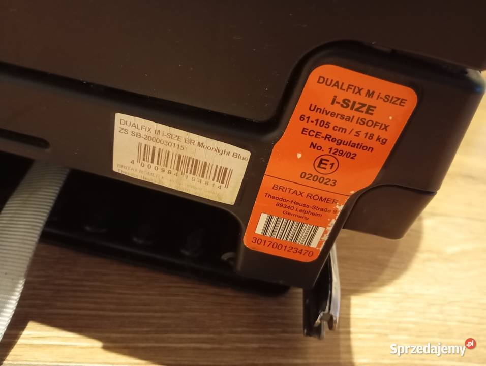 Sprzedam fotelik samoch Britax Rmer dziecka do Kraków