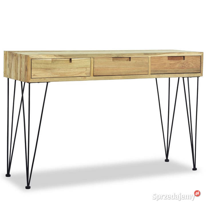 Stolik konsola 120 x 35 x 76 lite drewno tekowe mazowieckie Warszawa