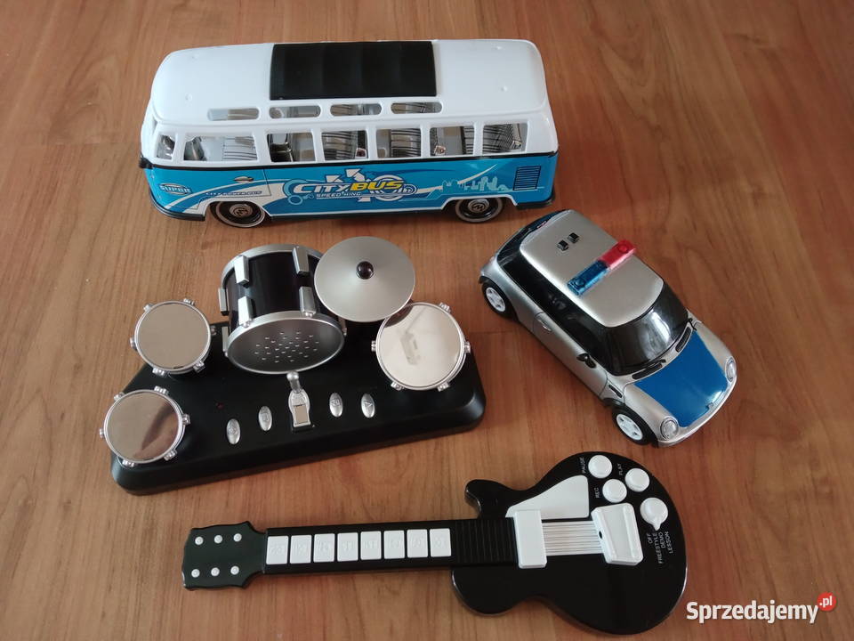 Mini perkusja gitara Tchibo autobus autko Wrocław
