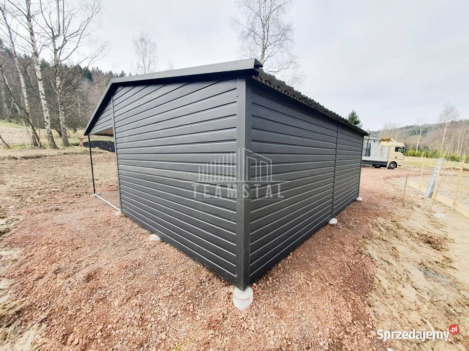 Garaż Blaszany 4x6 wiata 35x6 Brama uchylna dach mazowieckie
