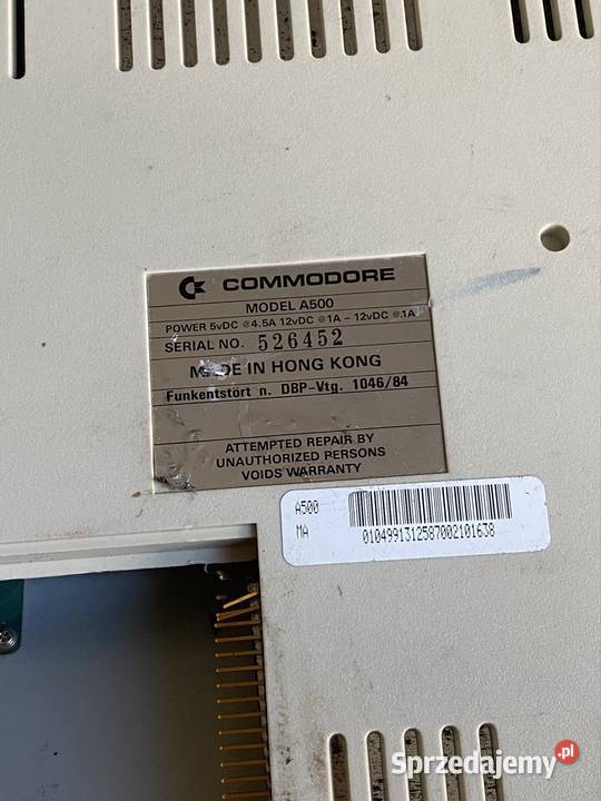 Komputer Retro Amiga Commodore A500 Lwówek Śląski