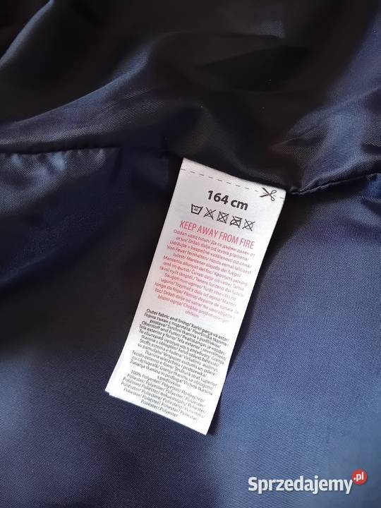 Ciepła puchowa kurtka z kapturem mazowieckie Warszawa