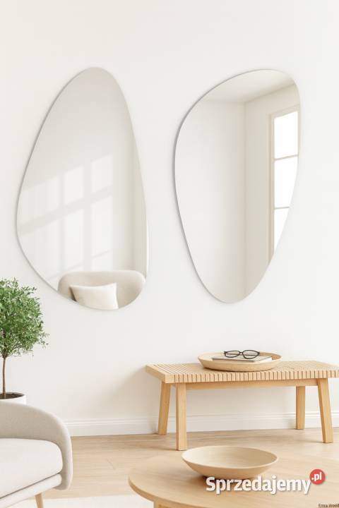 Zestaw dwóch luster o nieregularnym kształcie Warszawa sprzedam