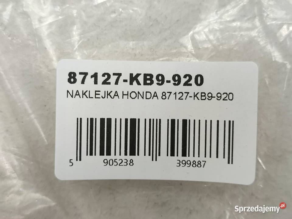 NAKLEJKA 125R HONDA 87127KB9920