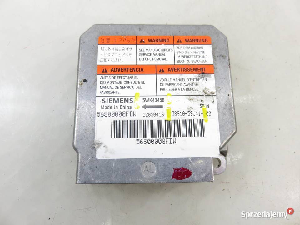 MODUŁ AIRBAG SUZUKI LIANA 3891059J41 5WK43456