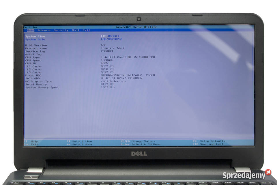 Dell Inspiron 15R 5537 156 i54200U 8GB DDR3L Dell Cielądz