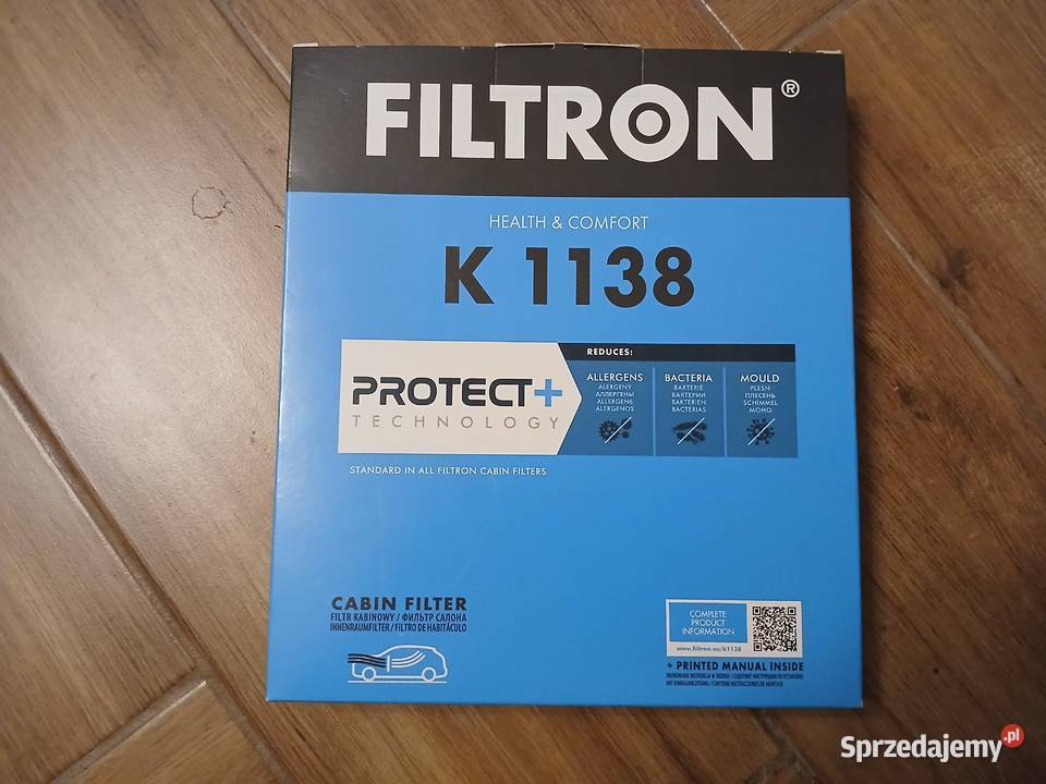 Filtr kabinowy Filtron K1138 Opel Meriva osobowe Kęty