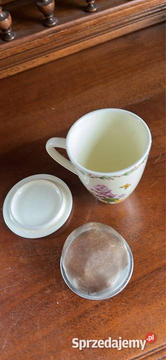 Kubek Duo I motylami Z sitkiem i z pokrywką Bzy Gdańsk sprzedam