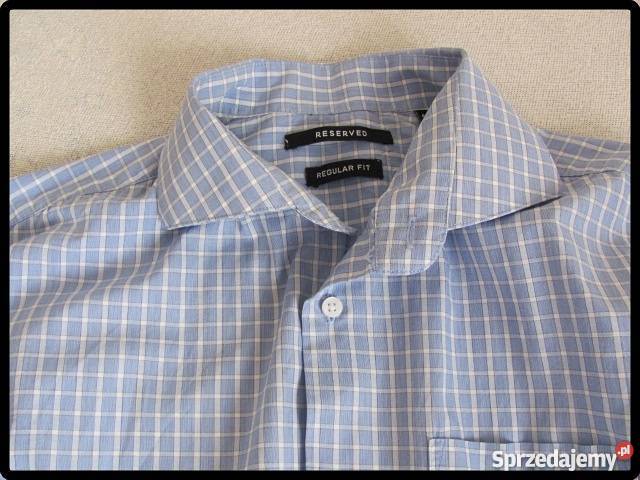 RESERVED koszula REGULAR FIT w kratkę rozmiar 40