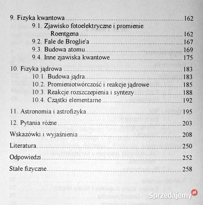 Zbiór pytań i zadań testowych z fizyki Jadwiga Chełm