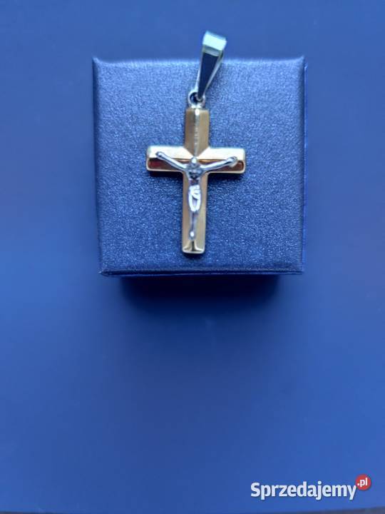 Złota zawieszka krzyżyk złoto Skarżysko-Kamienna