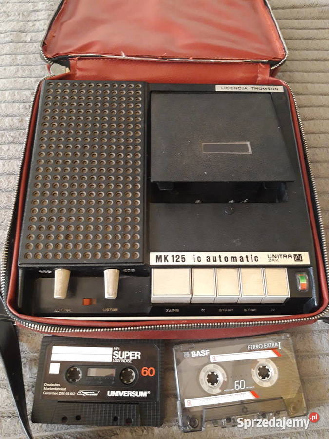 Magnetofon kasetowy Unitra MK125 Automatic 1970r