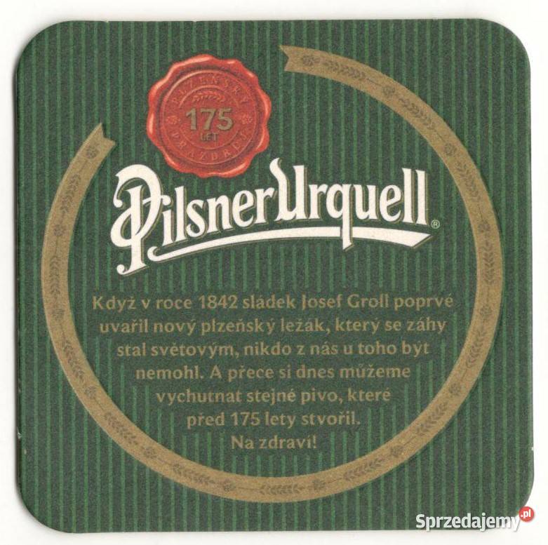 Pilsner Urquell podstawka do piwa 15 Gliwice