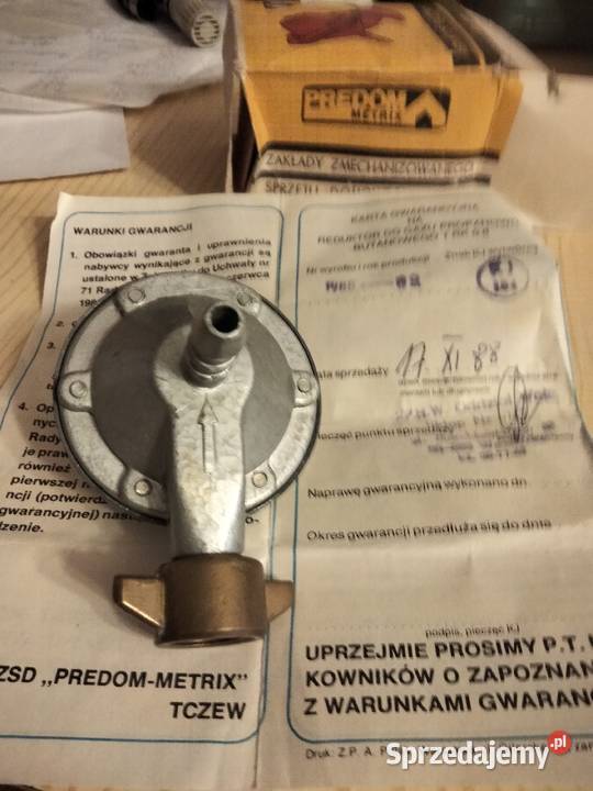Reduktor do butli gazowych propan butan z PRL Warszawa sprzedam