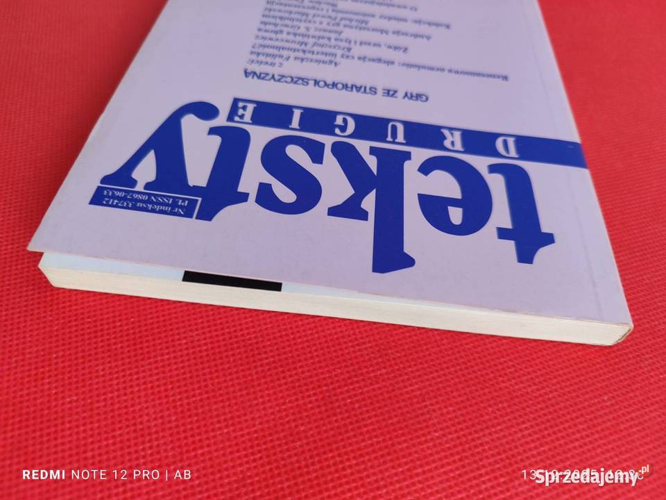 Teksty Drugie 4 46 1997 Gry ze staropolszczyzną Rok wydania 1997 Katowice