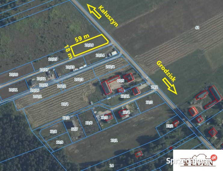 Działka Szymony 1132m2 sprzedam