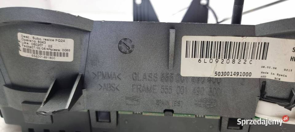 LICZNIK ZEGAR SEAT IBIZA III 503001491000 Lipno