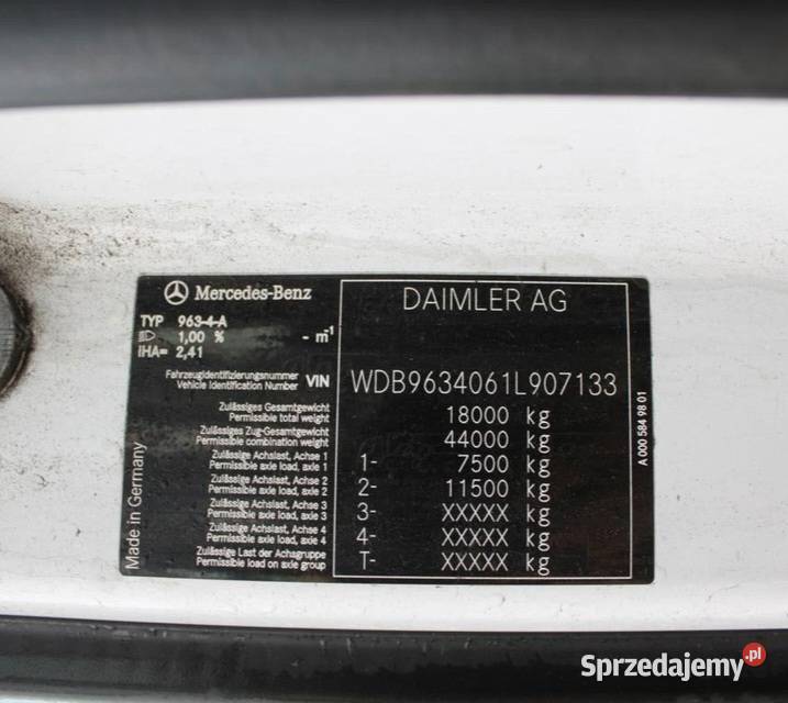 Ciagnik Mercedes Warszawa