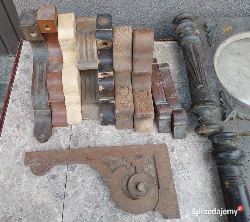 Drewniane elementy starych zegarów ślązak Tczew sprzedam